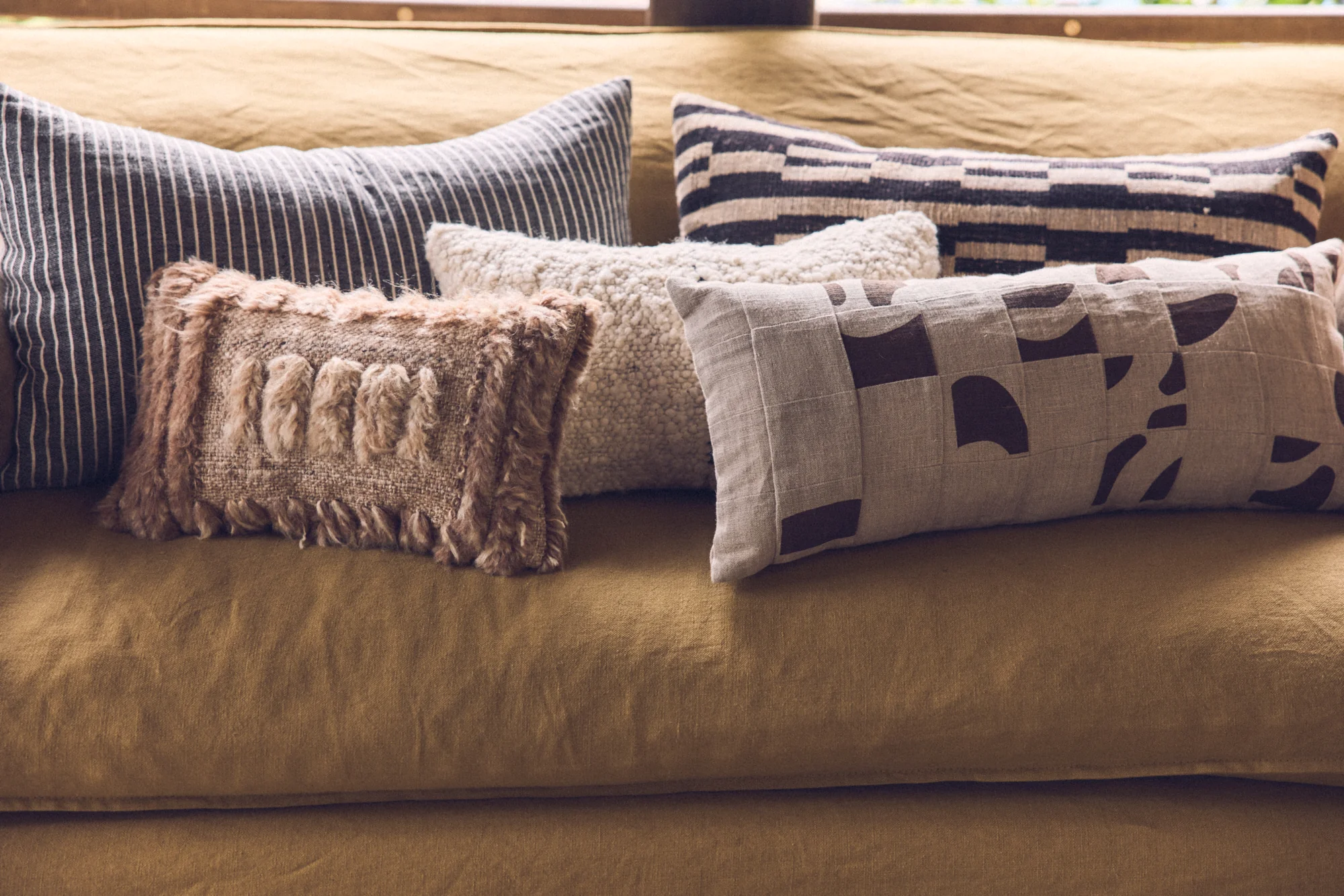 Natural Furry Cushion (40X25cm) - Image 4