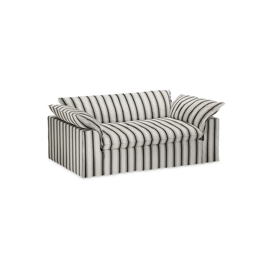 Nomad Couch: 204cm, Rocco, Chalkstripe - Image 4