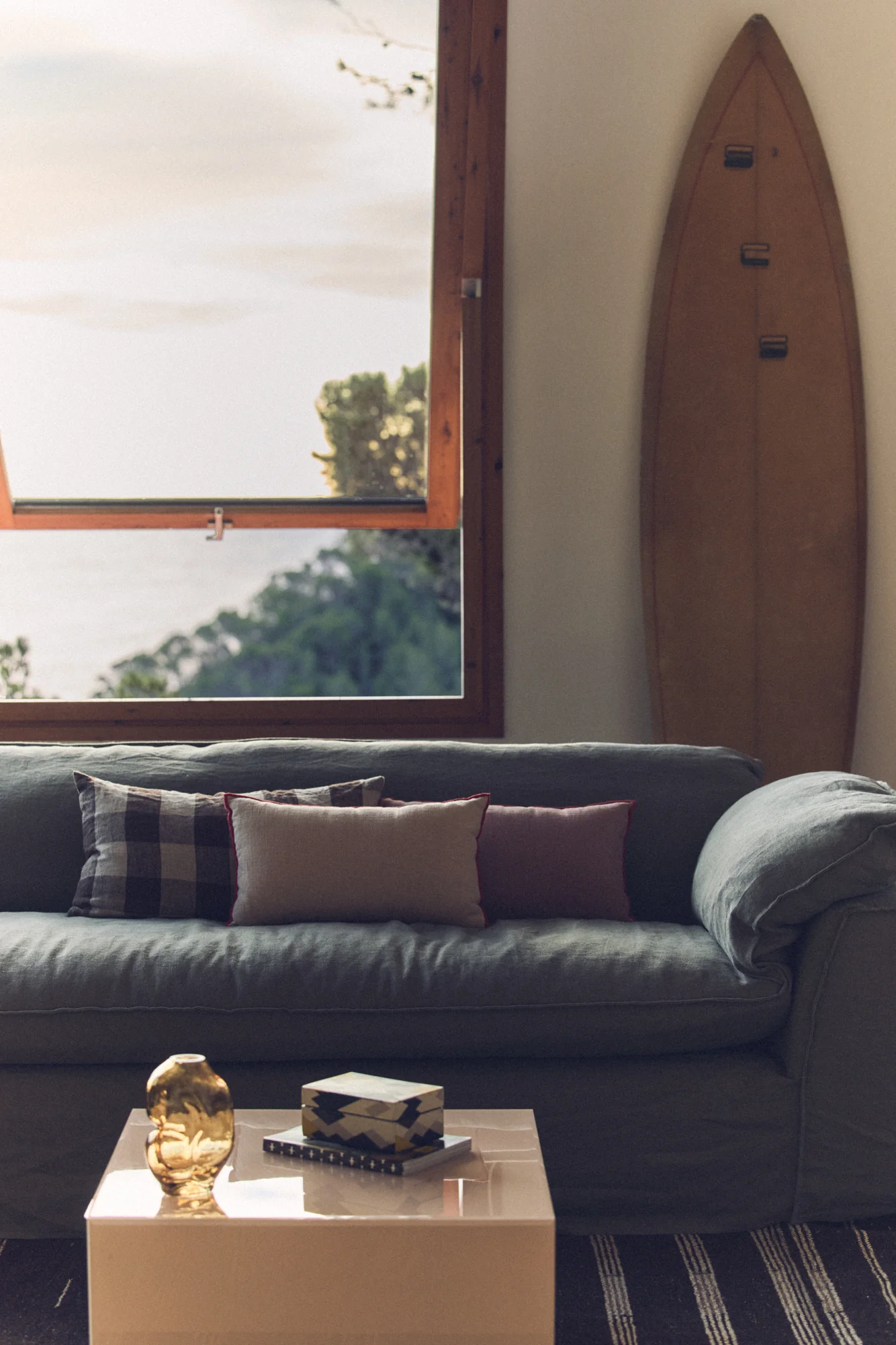 Nomad Couch: 305cm, Linen, Army Green - Image 4