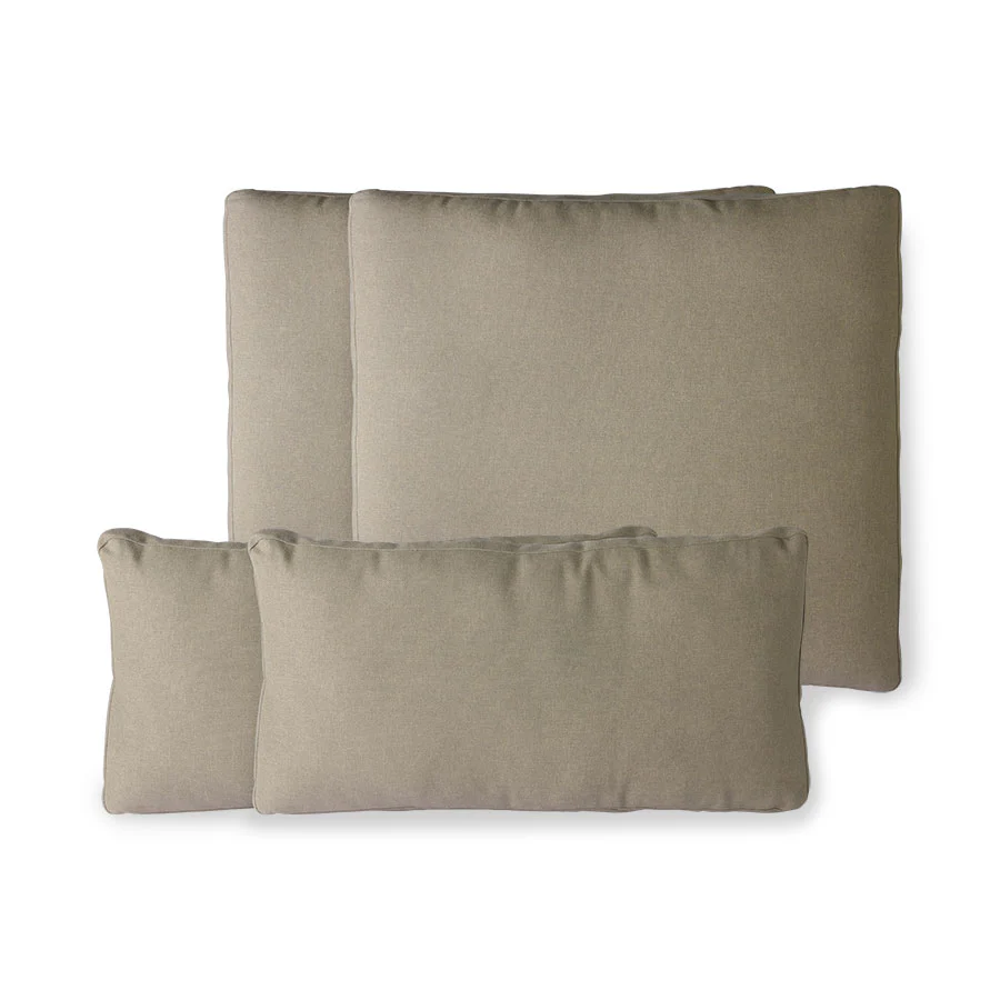 Outdoor Lounge Sofa Cushion Set Brown