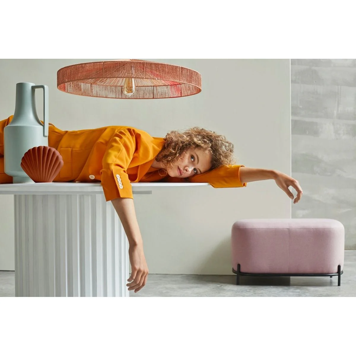 Pendant Rope Lamp, Terra Shade - Image 4