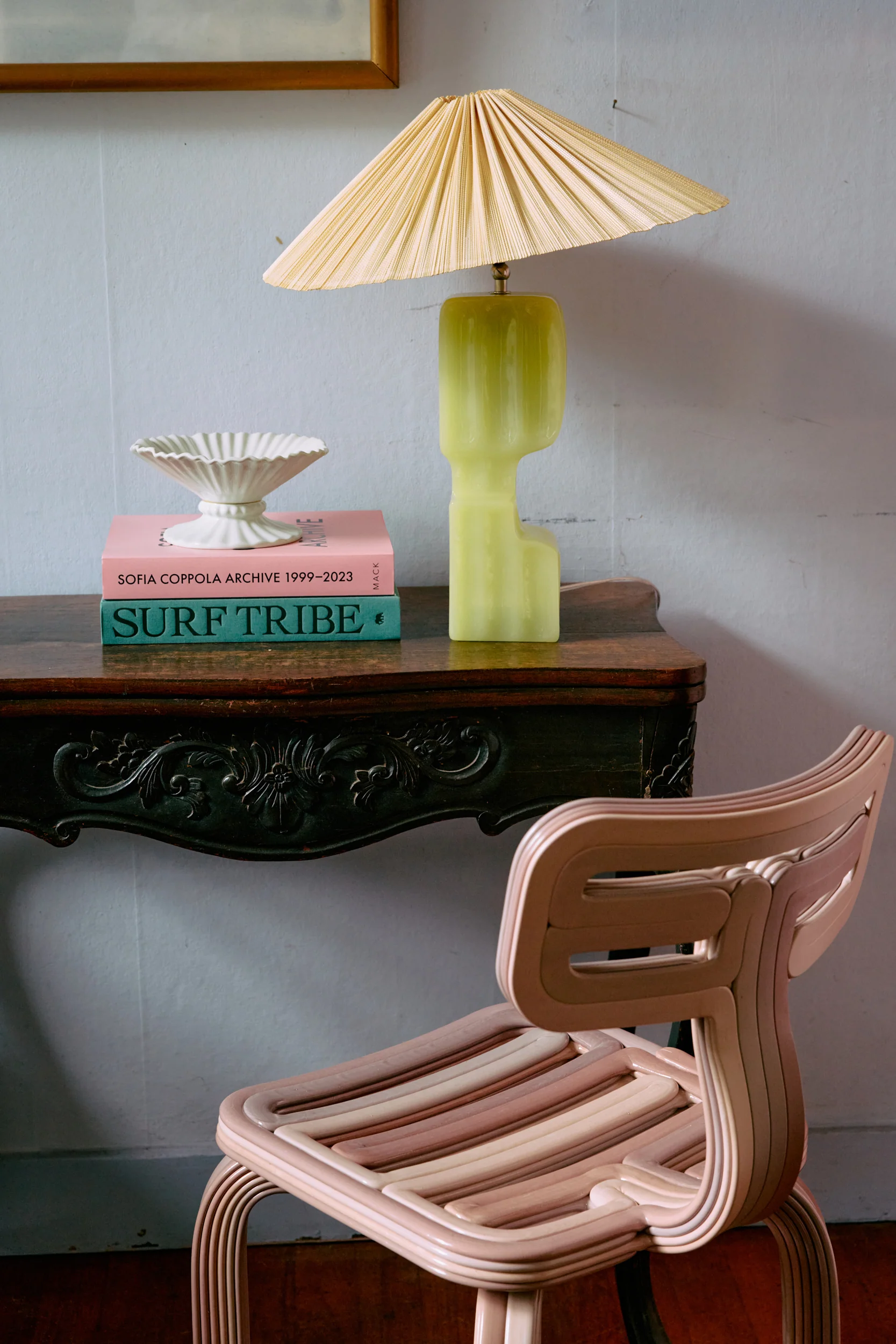 Column Table Lamp Base, Lime - Image 2