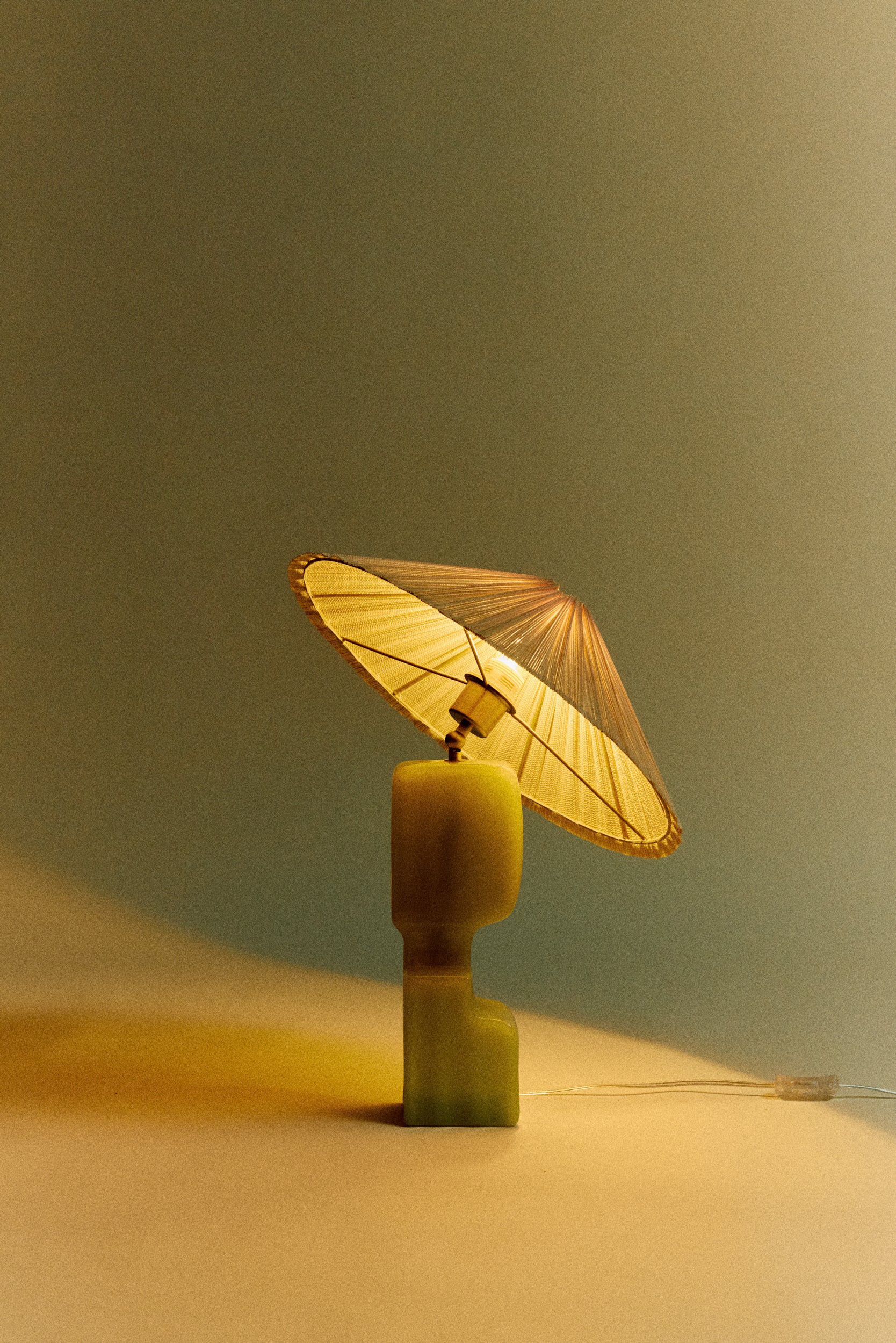 Column Table Lamp Base, Lime - Image 3
