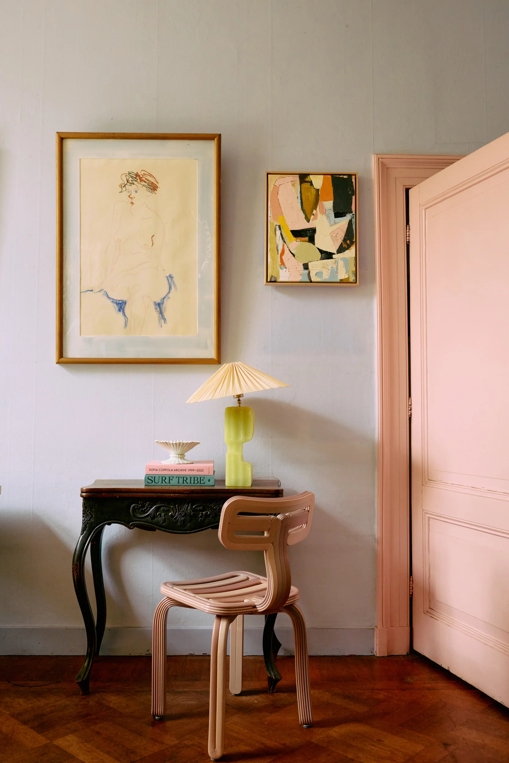 Plisse Lamp Shade, Ivory - Image 7