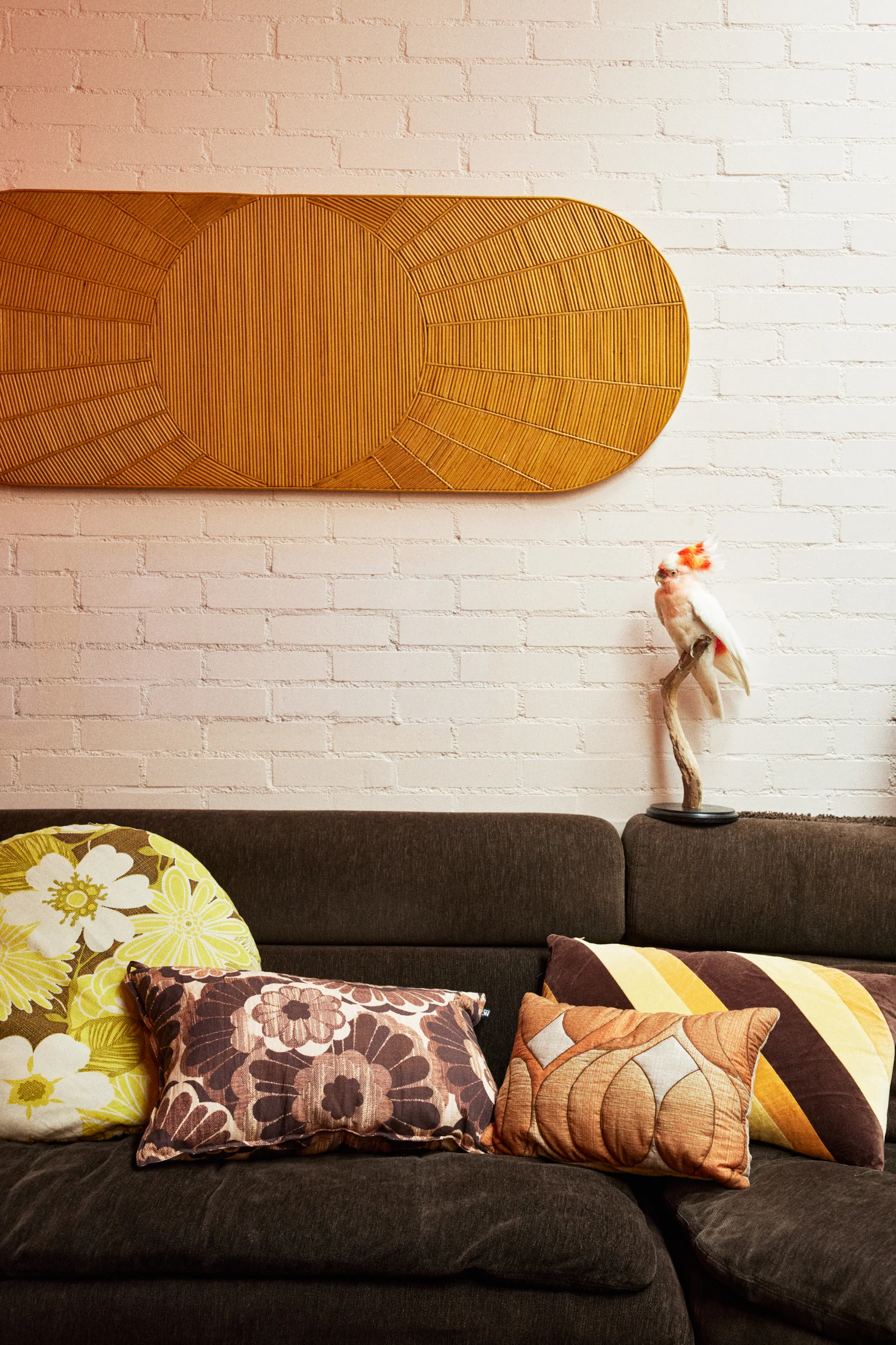 Rattan Wall Panel Sun - Image 4