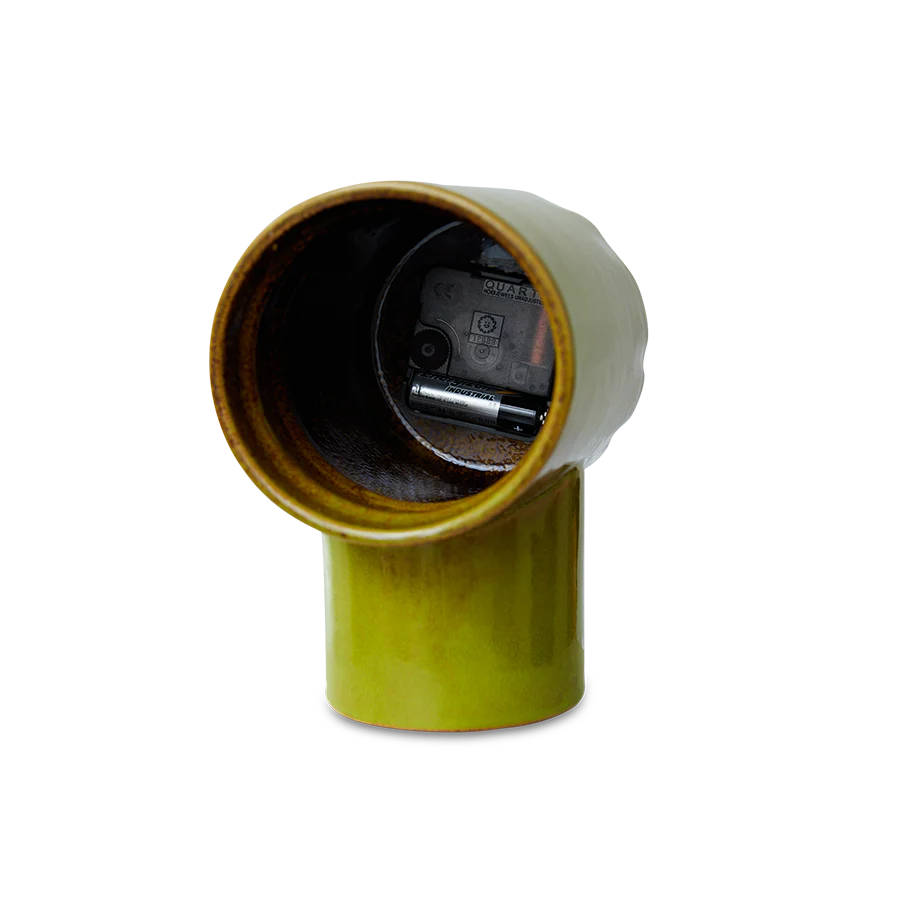 Retro Ceramic Clock Olive - Image 9
