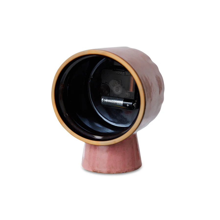 Retro Ceramic Clock Pink - Image 4