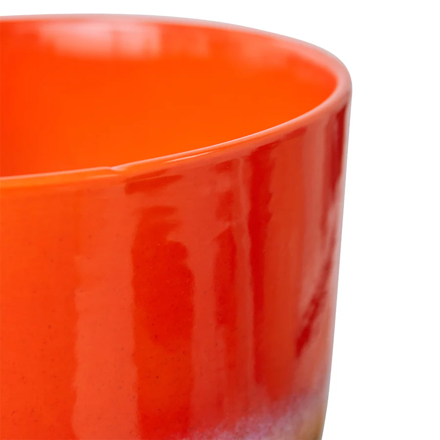 Retro Flower Pot Cherry Red - Image 3