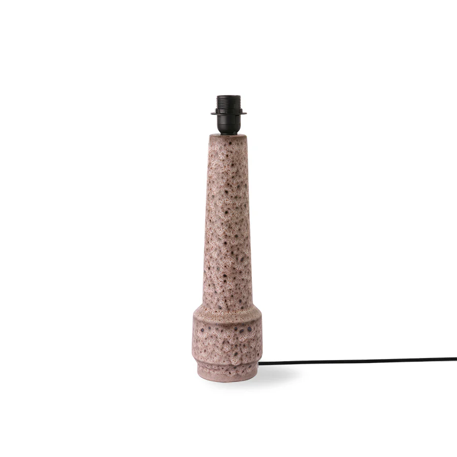 Retro Stoneware Lamp Base Brown - Image 3