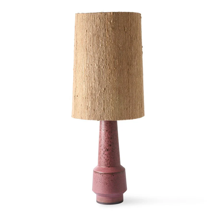 Retro Stoneware Lamp Base Purple - Image 4