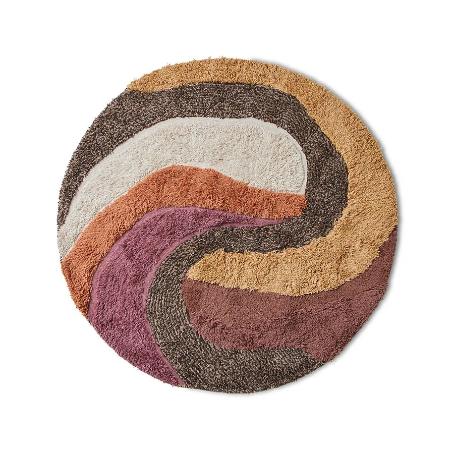 Round Tufted Rug Melange