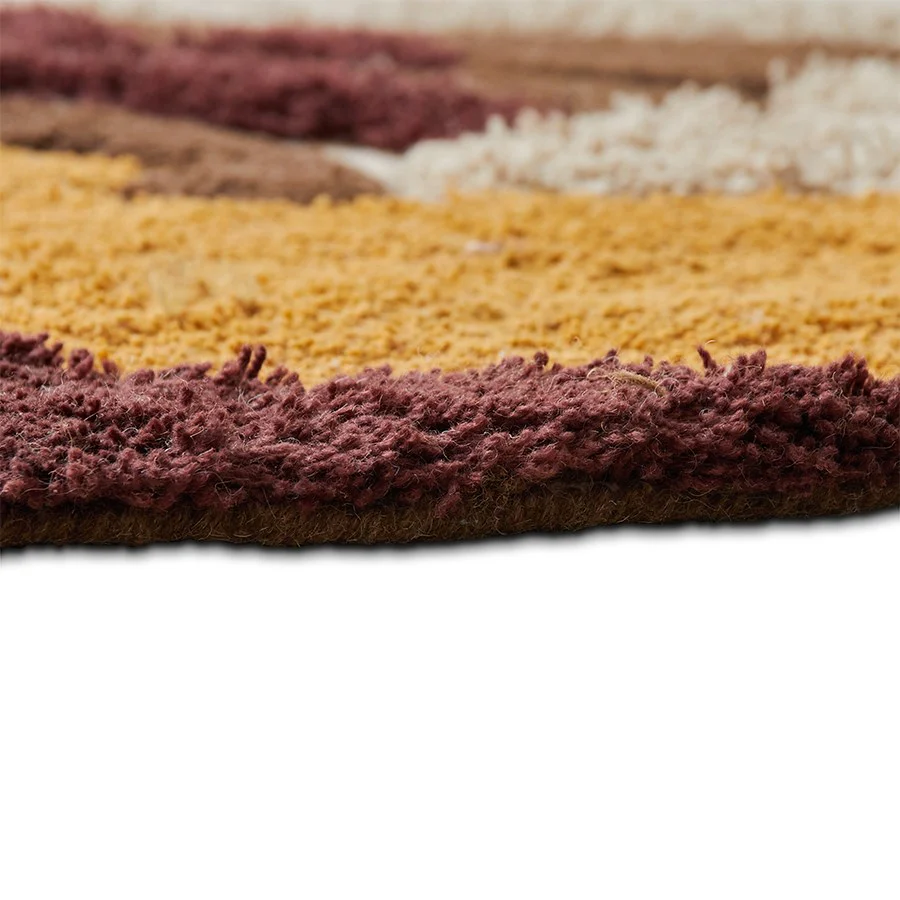 Round Tufted Rug Melange - Image 3