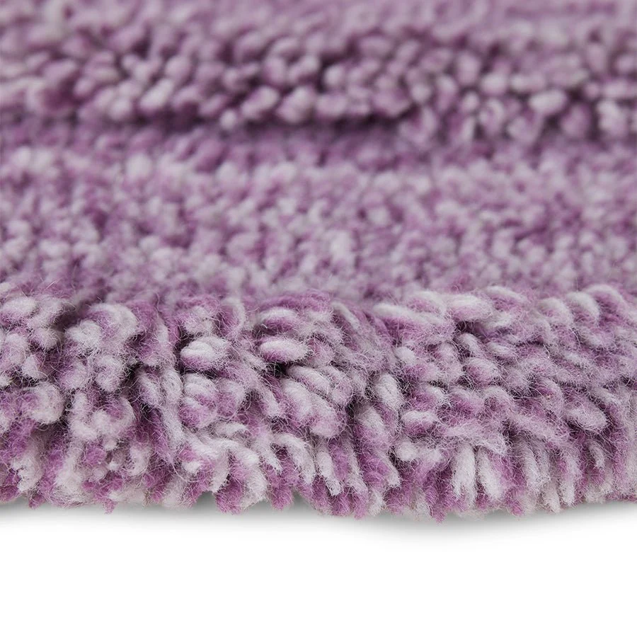 Round Woollen Rug Lilac - Image 3