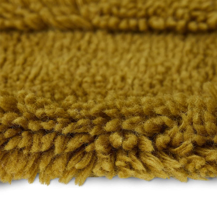 Round Woollen Rug Seaweed - Image 3