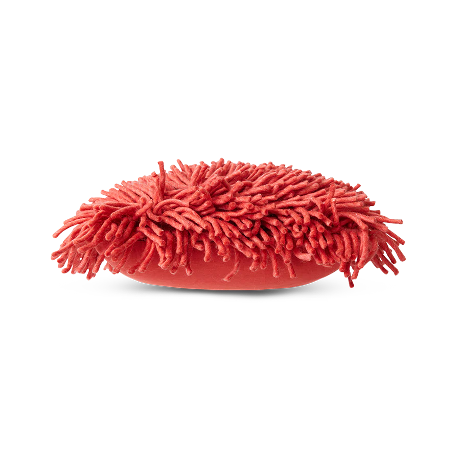 Rugged Woolen Cushion Cherry Red - Image 2