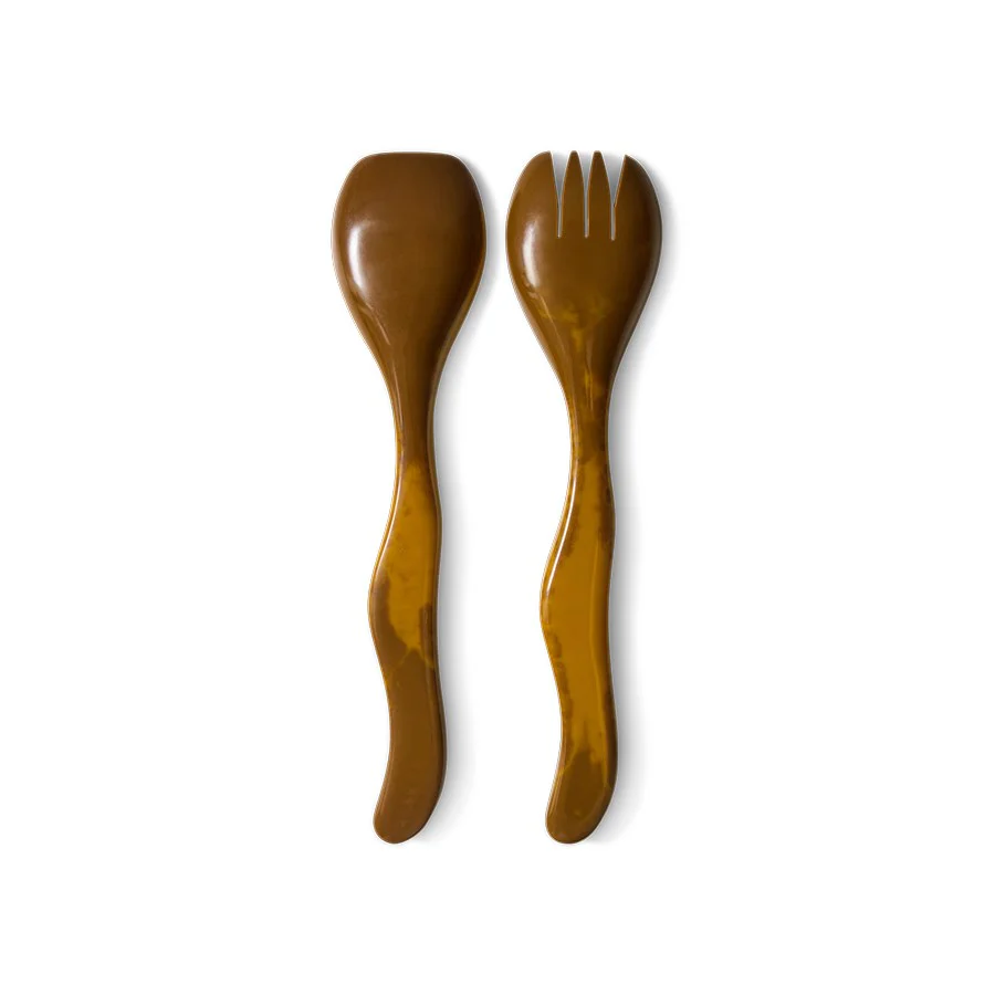 Salad Cutlery, Ochre (Set Of 2) - Image 4