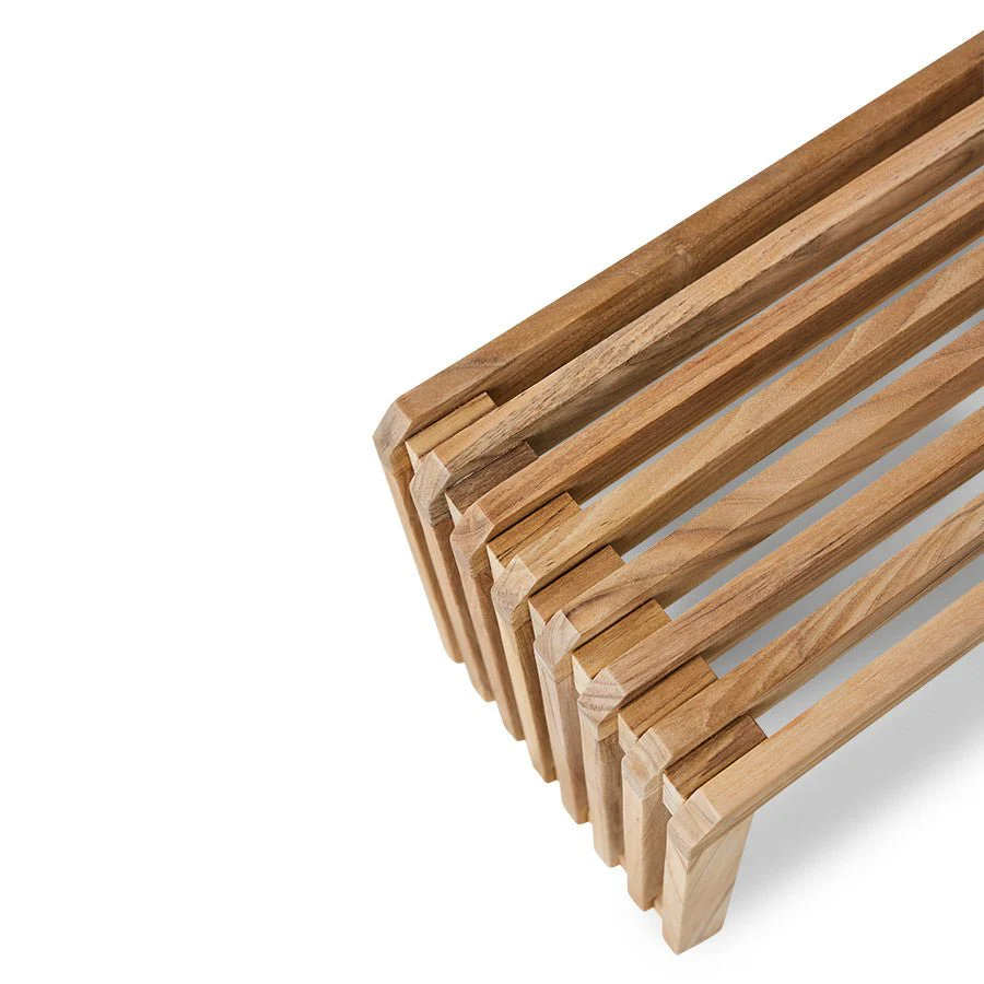 Slatted Bench XL Teak - Image 3