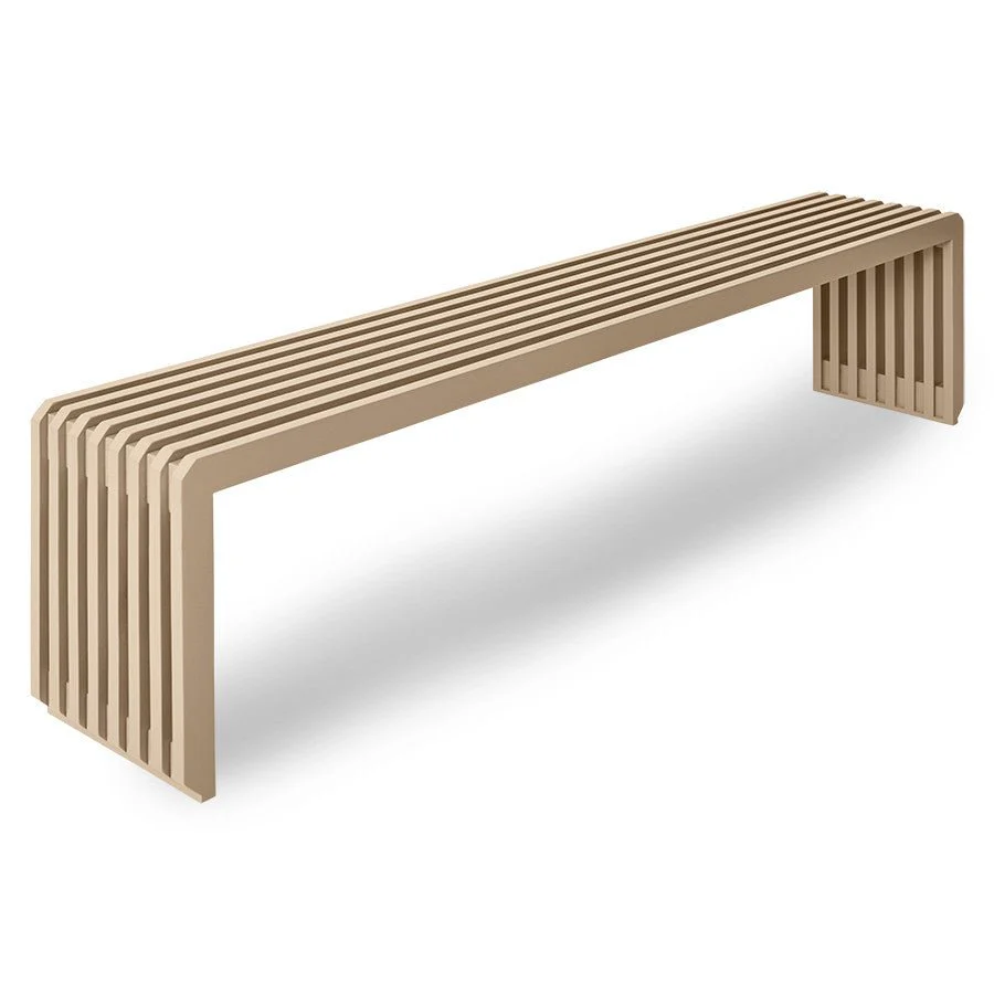 Slatted Bench L Sand