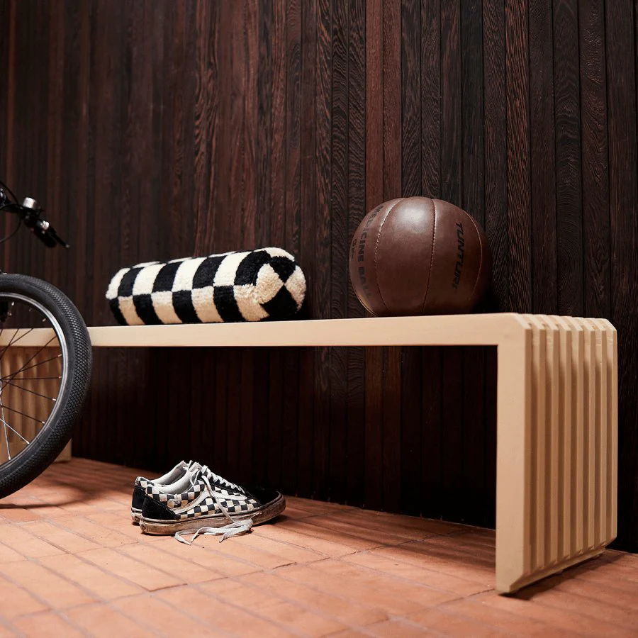 Slatted Bench L Sand - Image 5