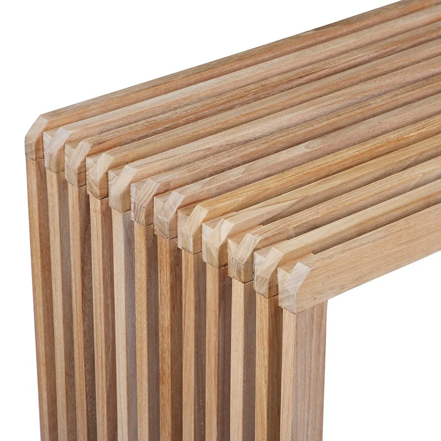 Slatted Bench Bold Teak - Image 4