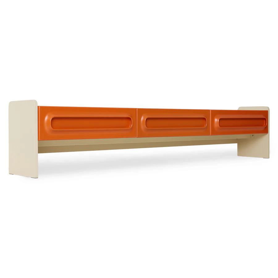Space Lowboard, Orange/ Cream - Image 3