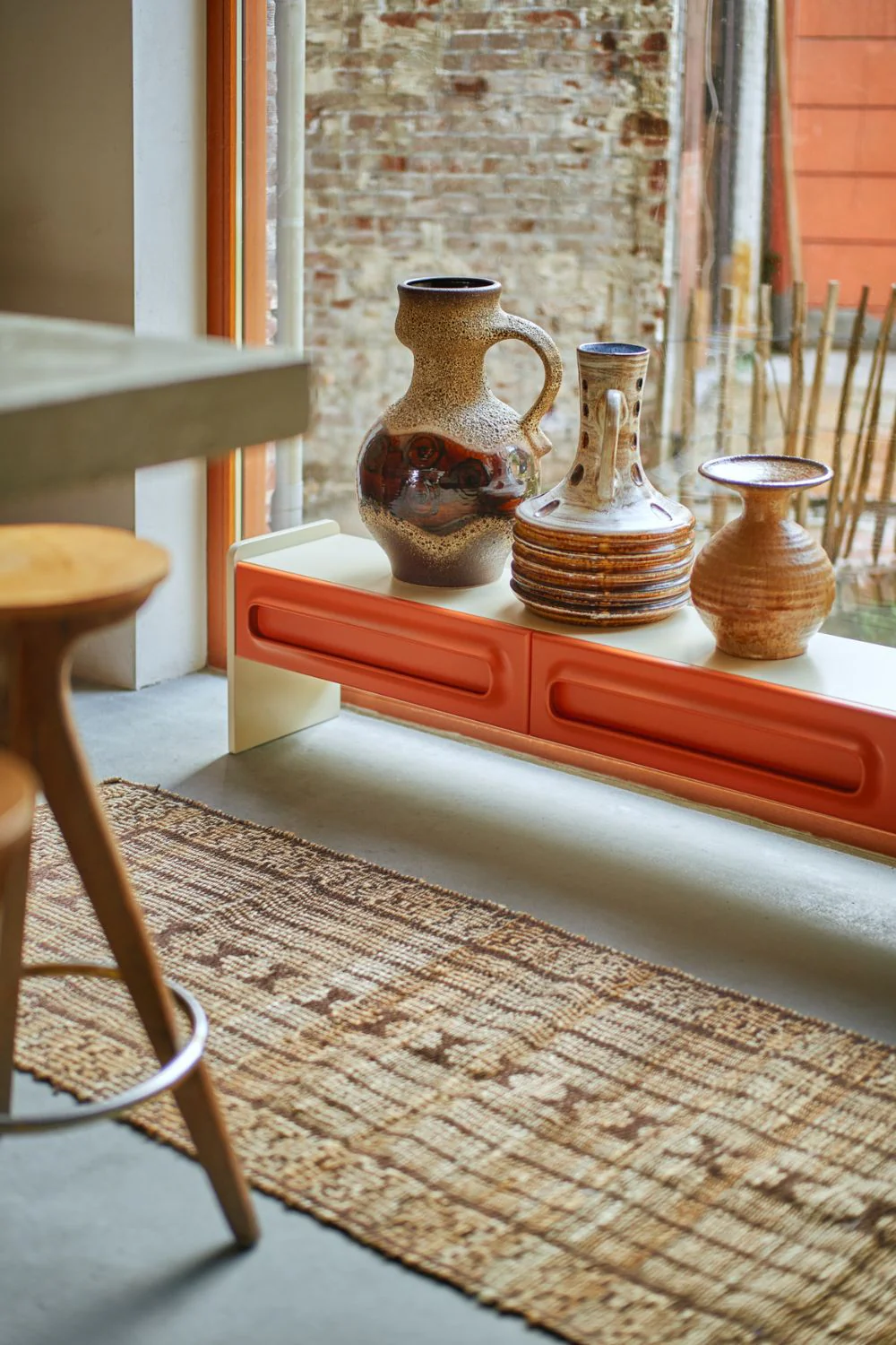 Space Lowboard, Orange/ Cream - Image 6