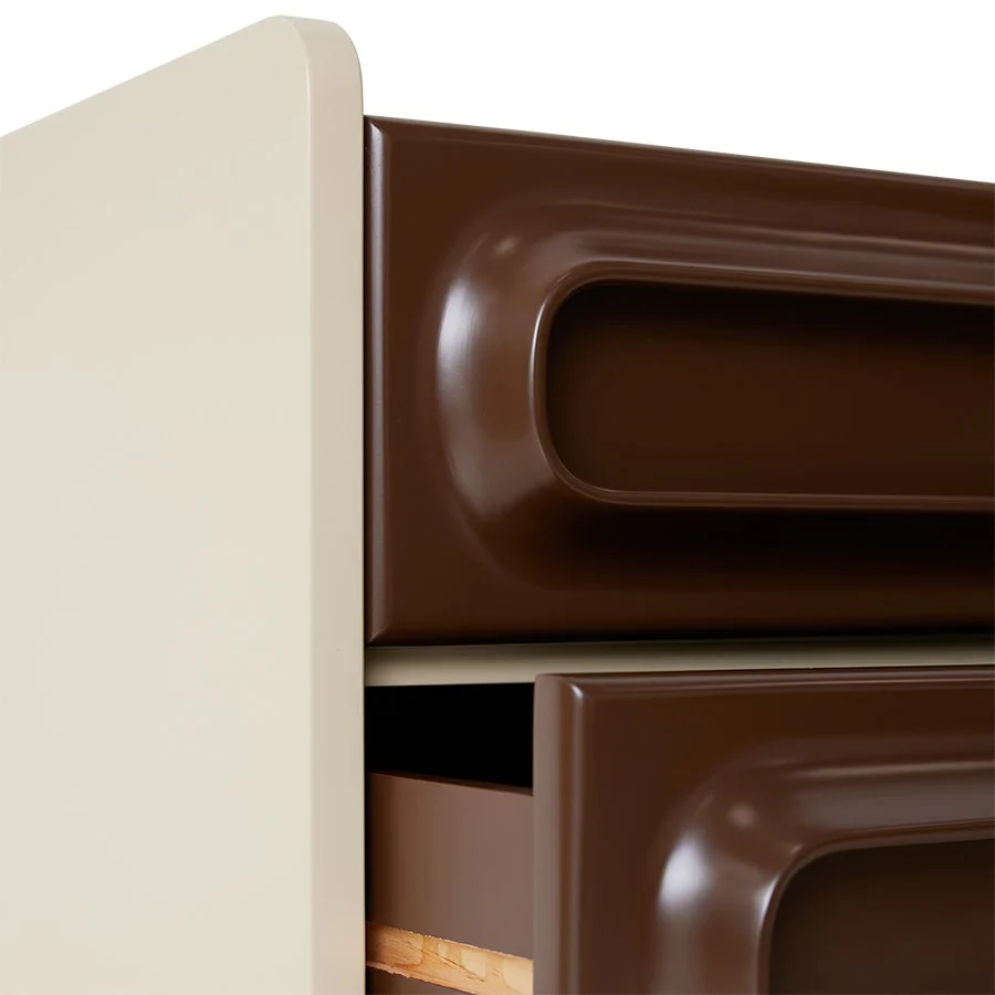 Space nightstand, Coffee/Cream - Image 2