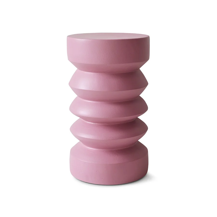 Stoneware Side Table, Rouge - Image 3