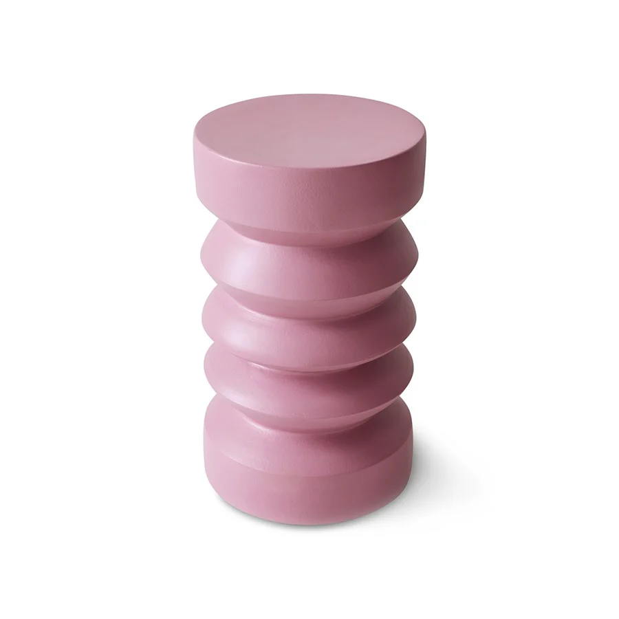 Stoneware Side Table, Rouge - Image 4