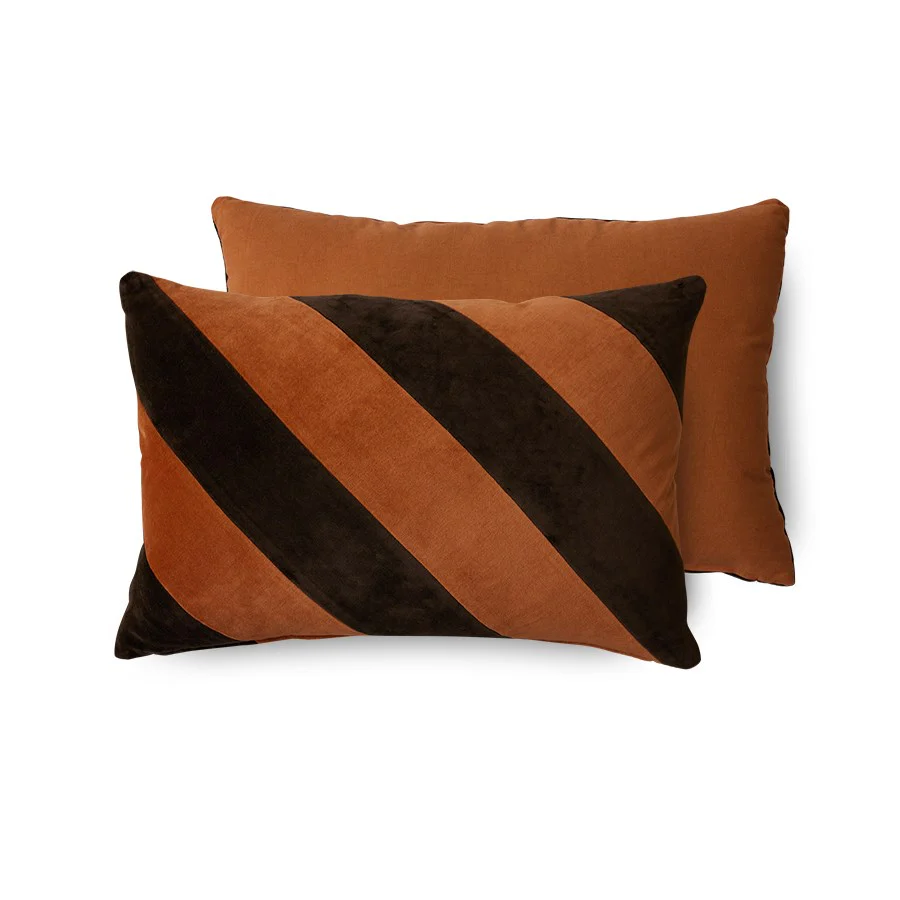 Striped Velvet Cushion September (60x40)