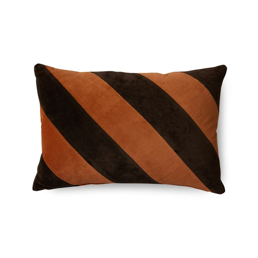 Striped Velvet Cushion September (60x40) - Image 2