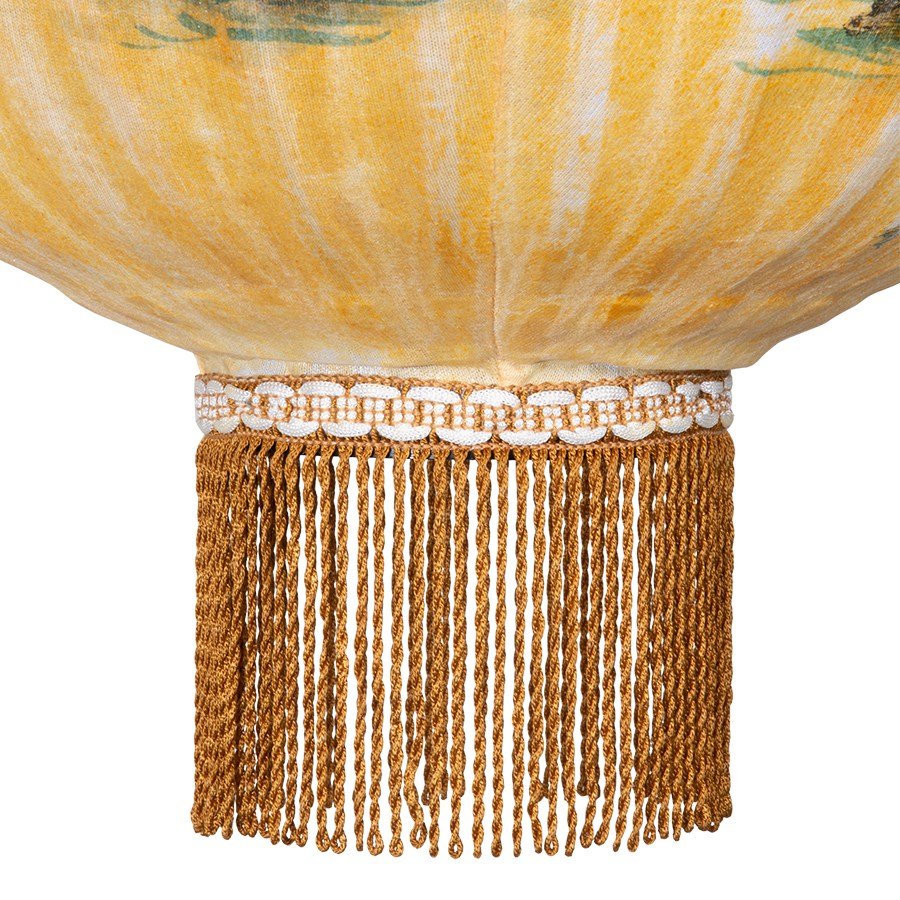 Traditional Lantern Landscape Painting Oval L - Image 4