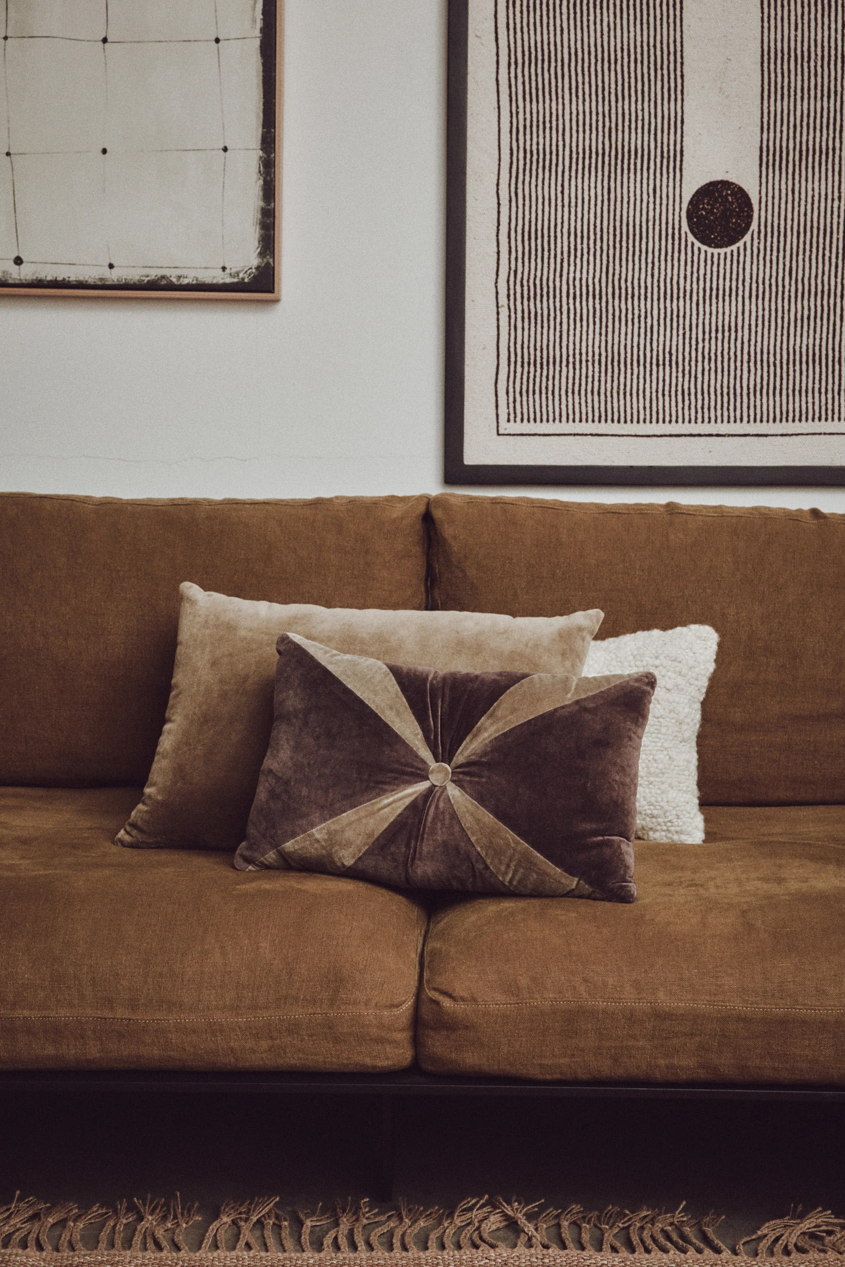 Velvet Brown Cushion (50X30cm) - Image 4