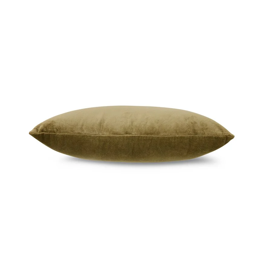 Velvet Cushion Army Green (60X40cm) - Image 3