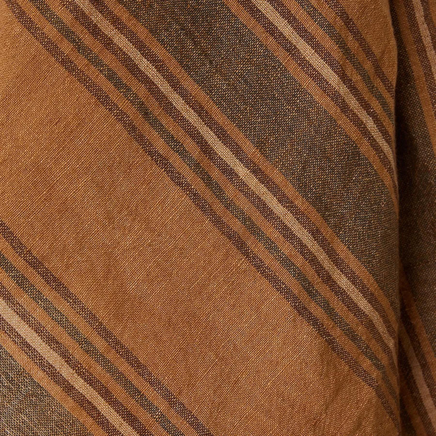 Vida Striped Tea Towel Amber/Grey (50X70cm) - Image 2