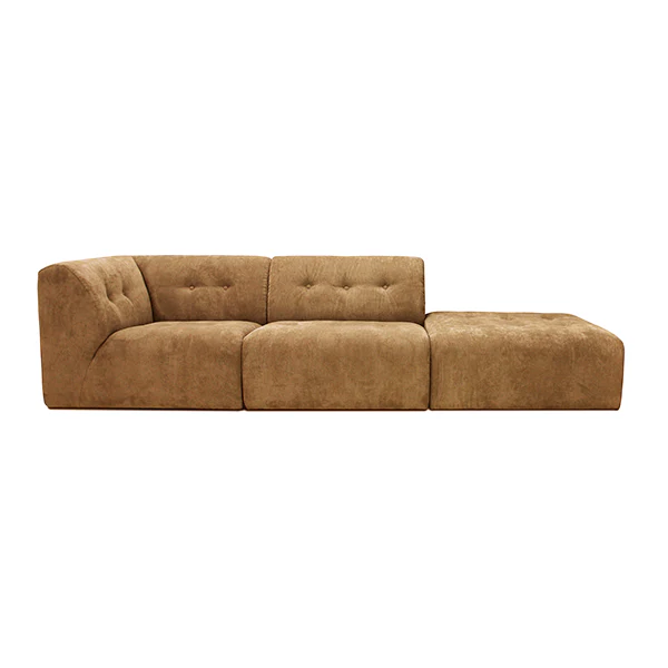 Vint Modular Couch: Element Left, Corduroy Rib, Brown - Image 4