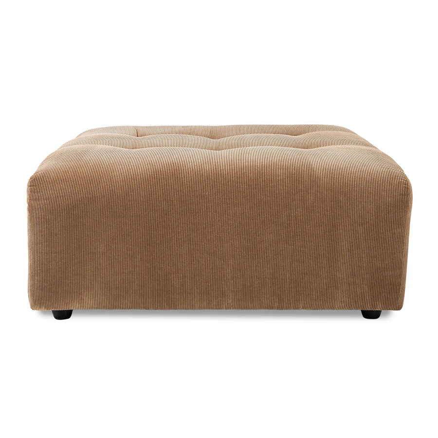 Vint Modular Couch: Element Ottoman, Corduroy Rib Brown
