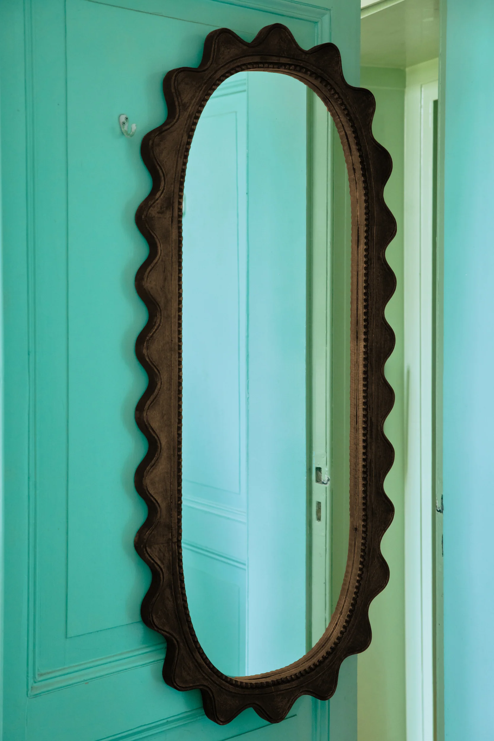 Wooden Ripple Mirror - Image 2