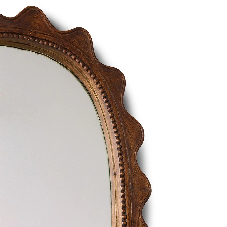 Wooden Ripple Mirror - Image 5