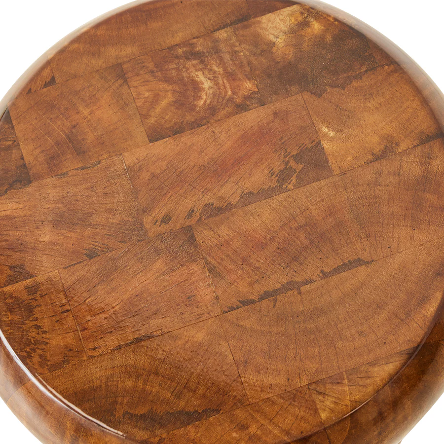 Wooden Stool, Chestnut - Image 4